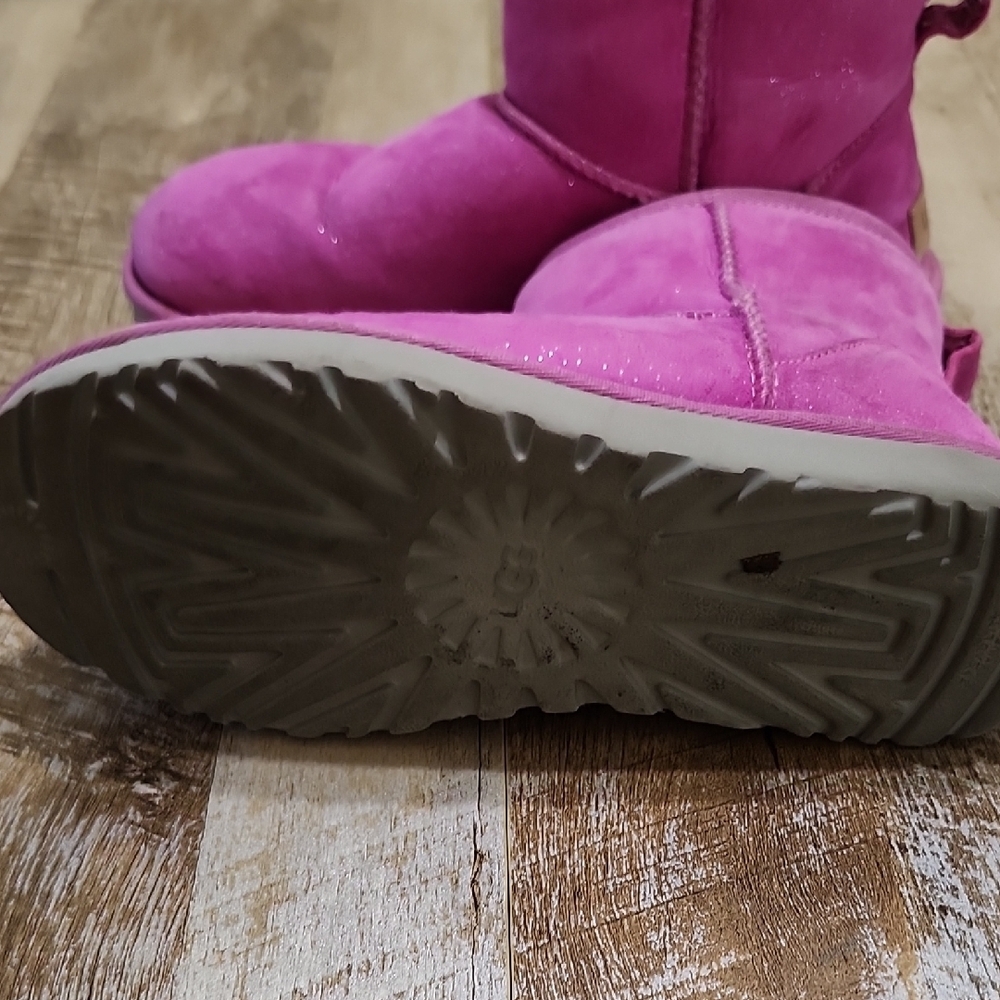 Pink UGG Shearling Boots - Picture 10 of 11